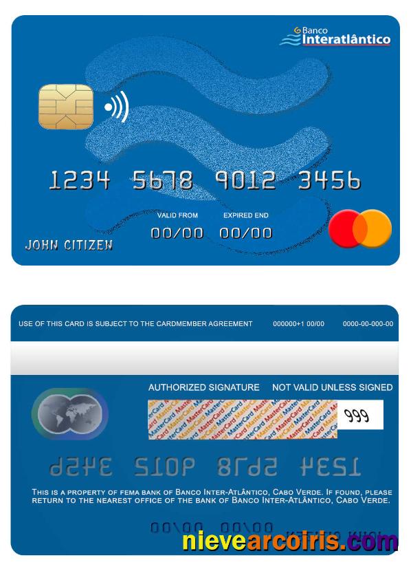 Cabo Verde Banco Inter-Atlântico  bank mastercard